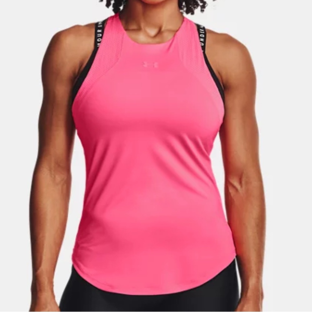 Under Armour 2 in 1 Tank Top Neon Pink XL